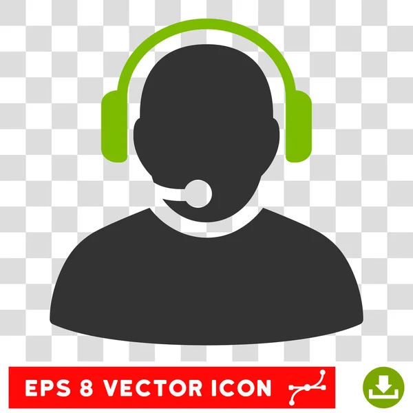 Operador Eps Vector Ícone — Vetor de Stock