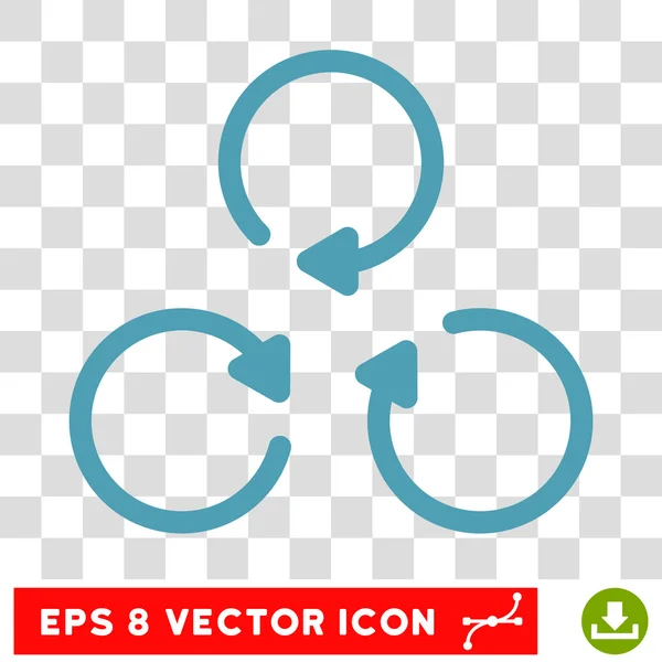 Rotation Round Vector Eps Icon — Stock Vector