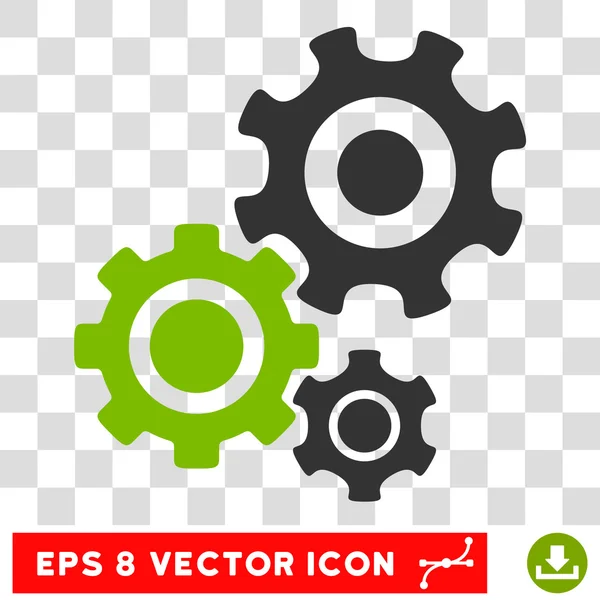 Mechanisme Gears Eps Vector Icon — Stockvector