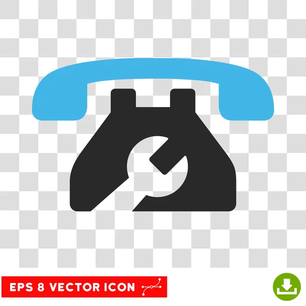 Serviço de telefone Eps Vector Ícone — Vetor de Stock