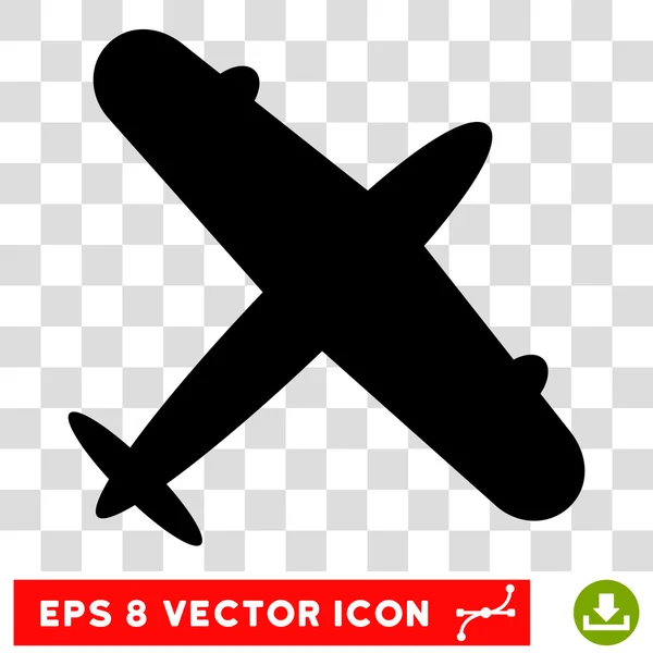 Aeroplane Eps Vector Icon — Stock Vector