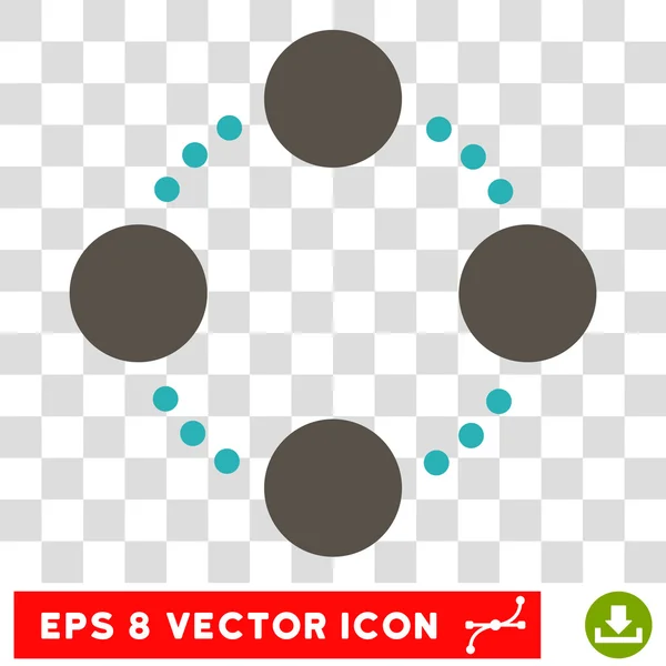 Relations circulaires Eps Icône vectorielle — Image vectorielle