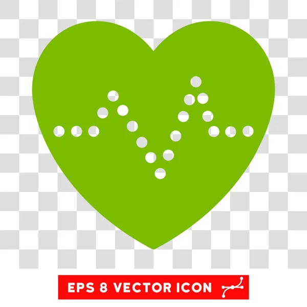 Heart Pulse Eps Vector Icon — Stock Vector