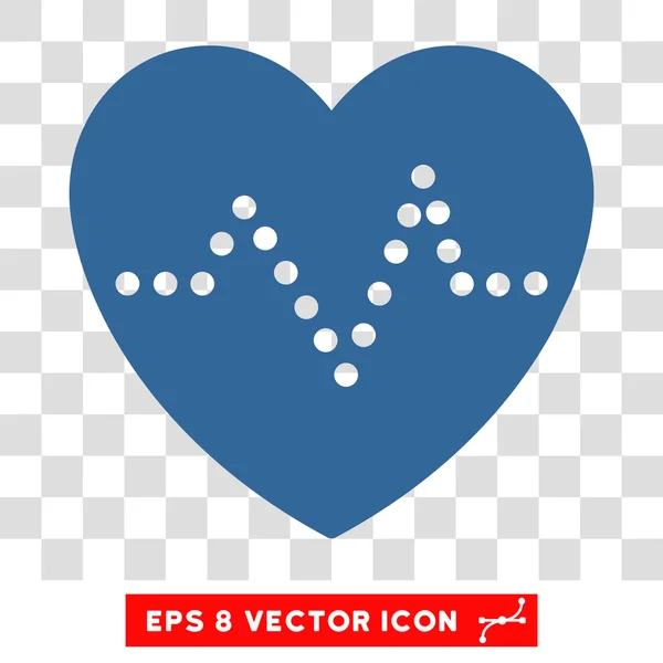 Herzpuls eps Vektorsymbol — Stockvektor