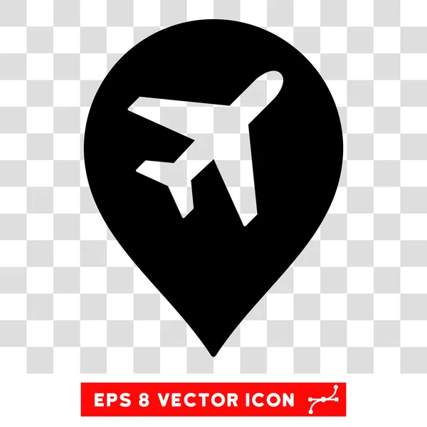 Flughafen Marker eps Vektorsymbol — Stockvektor
