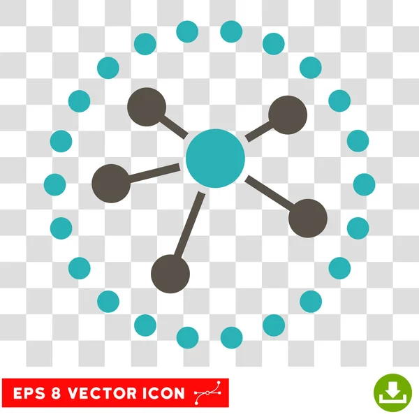 Liens Diagramme Eps Icône vectorielle — Image vectorielle