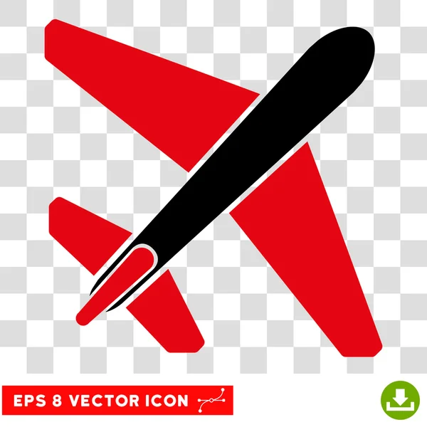 Jet vliegtuig EPS vector pictogram — Stockvector