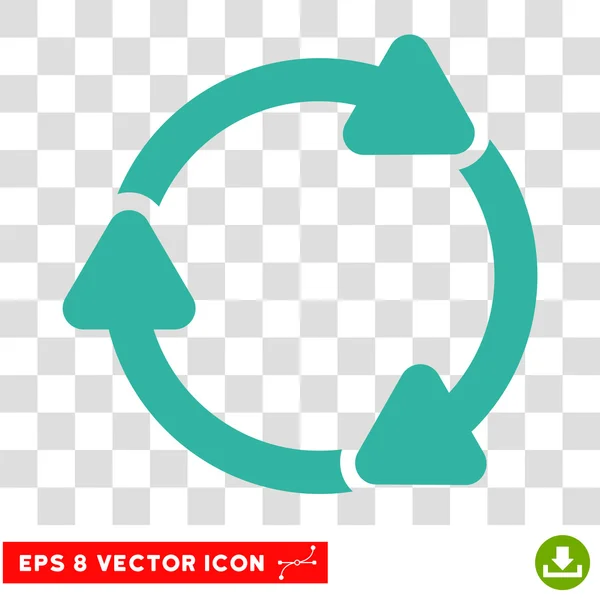 Girar CW Round Vector Eps Ícone — Vetor de Stock