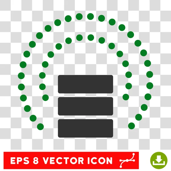 Database Shield Sphere Eps Vector Icon — Stock Vector