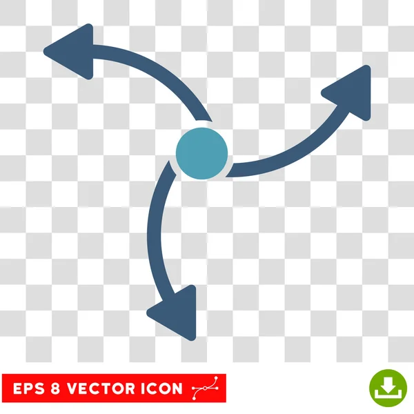 Wirbel Richtung Runde Vektor eps Symbol — Stockvektor