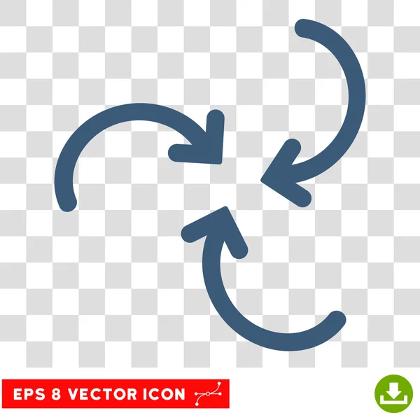 Setas de redemoinho redondo Vector Eps Icon — Vetor de Stock