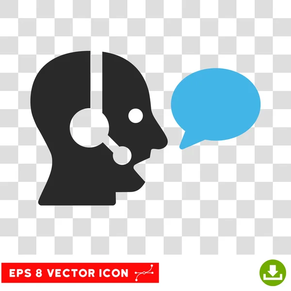 Operador Mensagem Eps Vector Icon — Vetor de Stock