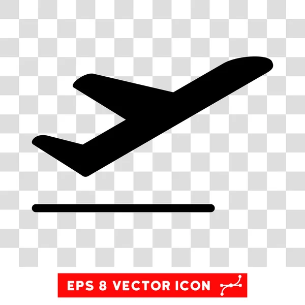 Flugzeug Abflug eps Vektor-Symbol — Stockvektor