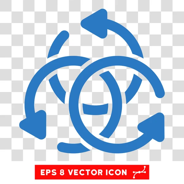 Knoten Rotation rund Vektor eps Symbol — Stockvektor