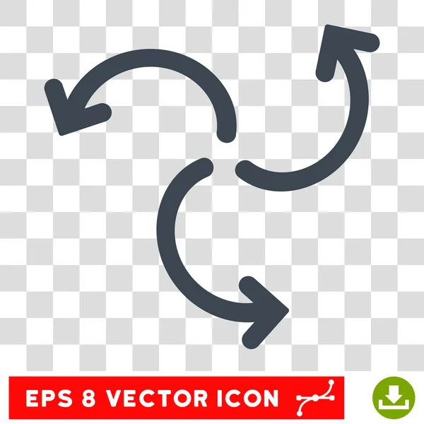 Icono redondo de rotación de turbina Vector Eps — Vector de stock