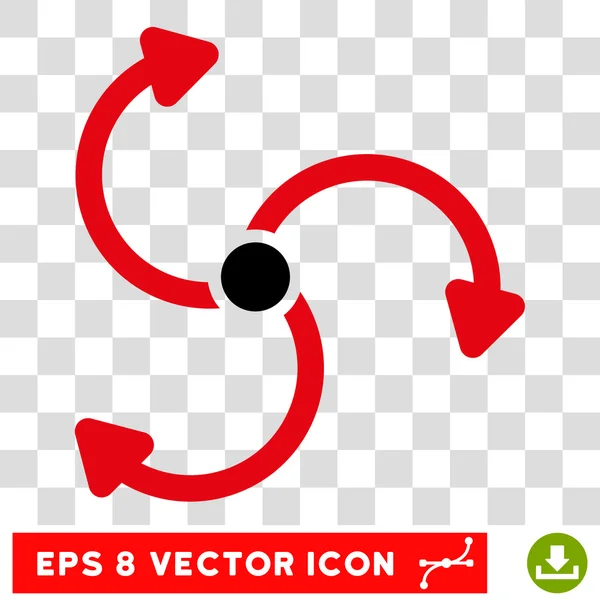 Fan Rotation Round Vector Eps Icon — Stock Vector