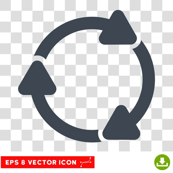 Girar CW Ronda Vector Eps icono — Vector de stock