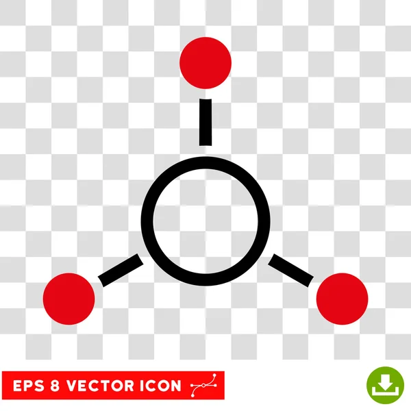 Sugaras szerkezetű kerek vektor Eps ikon — Stock Vector
