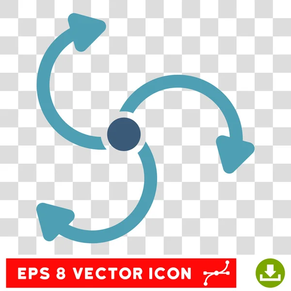 Vector redondo de rotación de ventilador Eps icono — Vector de stock