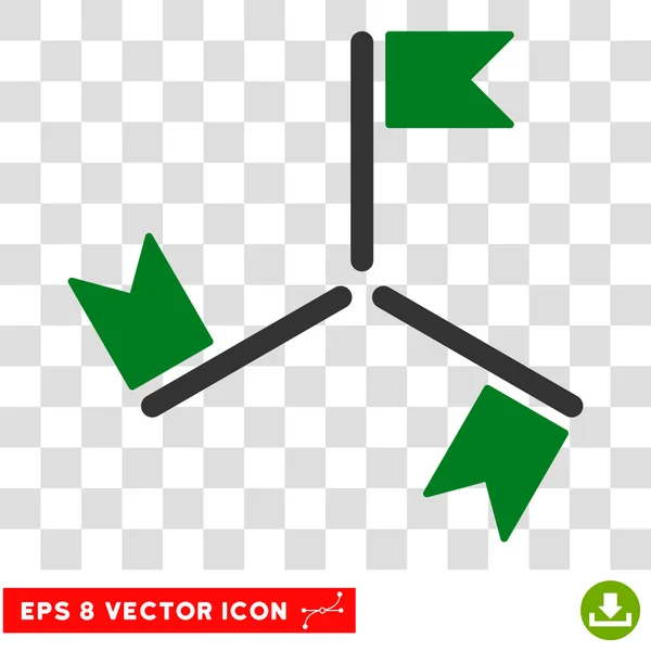 Bandeiras Round Vector Eps Icon — Vetor de Stock