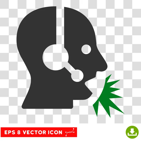 Operador de voz Eps Vector Icon — Vetor de Stock