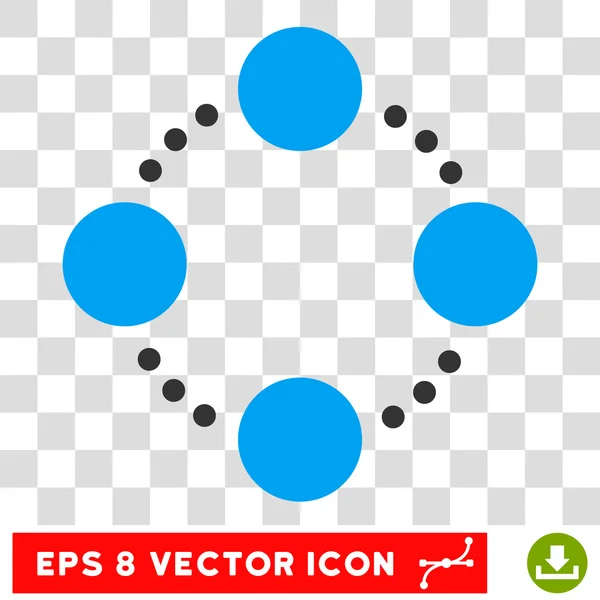 Relaciones circulares Eps Vector Icono — Vector de stock