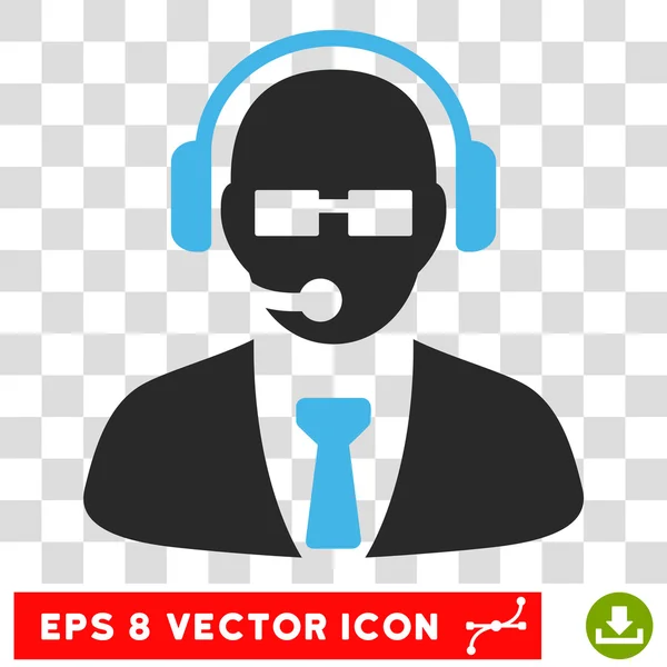 Support Manager Eps Vector Icon — Stock Vector