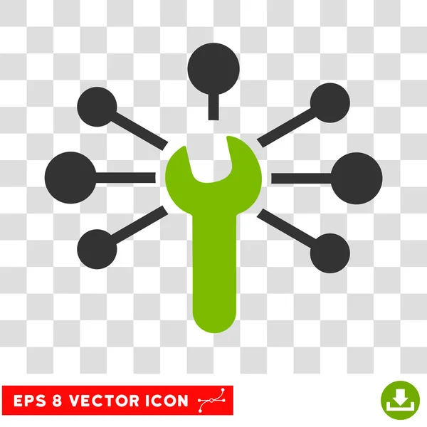 Tjänstikonen förbindelserna Eps vektor — Stock vektor