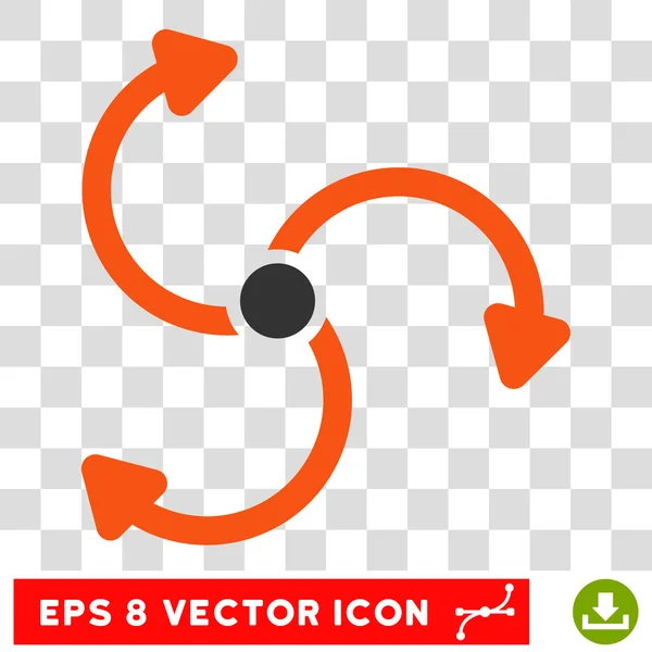Ventilateur rotatif Vecteur rond Eps Icône — Image vectorielle