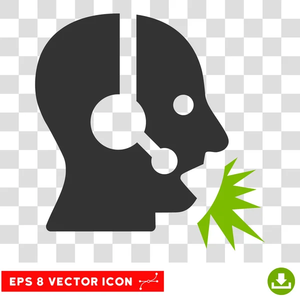 Discurso del operador Eps Vector Icon — Vector de stock