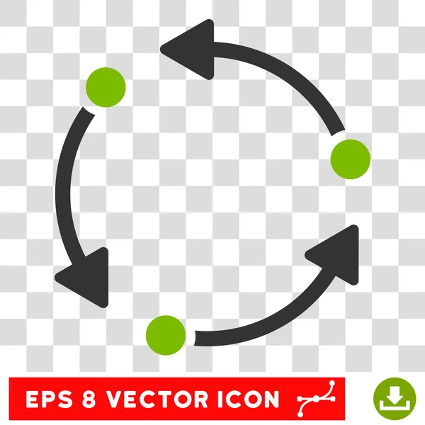 Runde Vektor eps Symbol drehen — Stockvektor