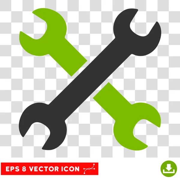 Wrenches Eps Vector Icon — Stock Vector