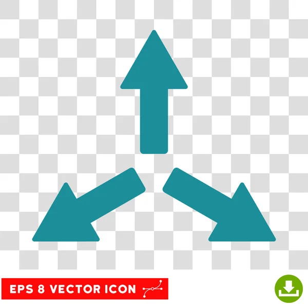Espandi le frecce Icona Eps vettoriale rotonda — Vettoriale Stock