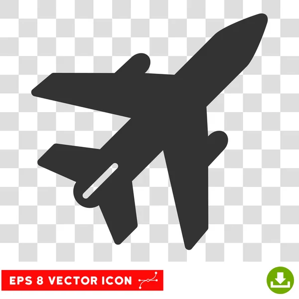 Avião Eps Vector Ícone — Vetor de Stock