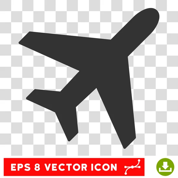 Самолет Эпс Вектор значок — стоковый вектор
