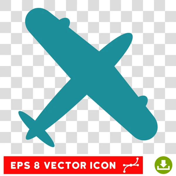 Flugzeug eps Vektor-Symbol — Stockvektor