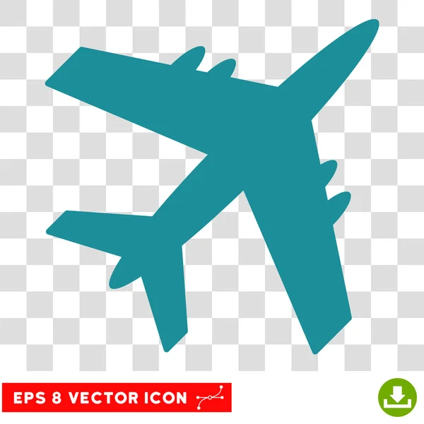 Avión Eps Vector Icono — Vector de stock