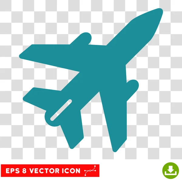Avião Eps Vector Ícone — Vetor de Stock