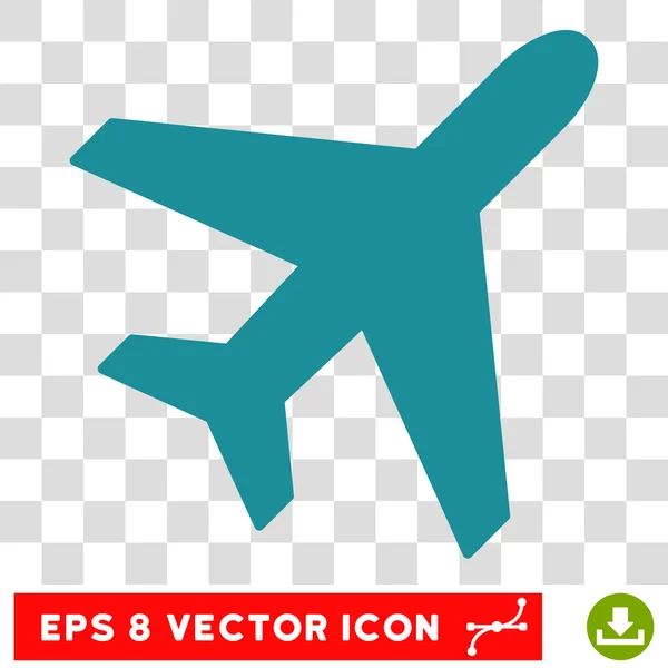 Avião Eps Vector Ícone — Vetor de Stock