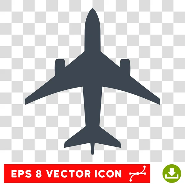 Jet Plane Eps Vector Icono — Vector de stock