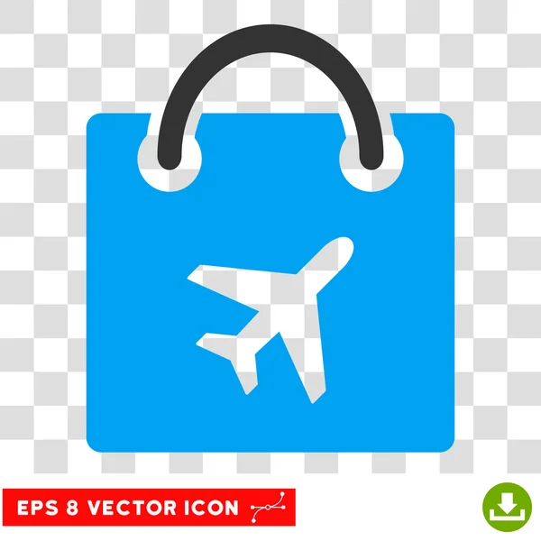 Duty Free Shopping Eps Vector Icon — Stock Vector