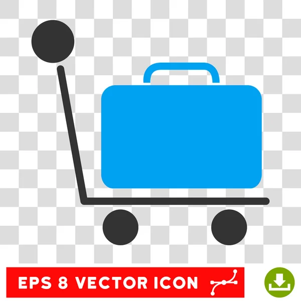 Carrinho de bagagens Eps Vector Icon — Vetor de Stock