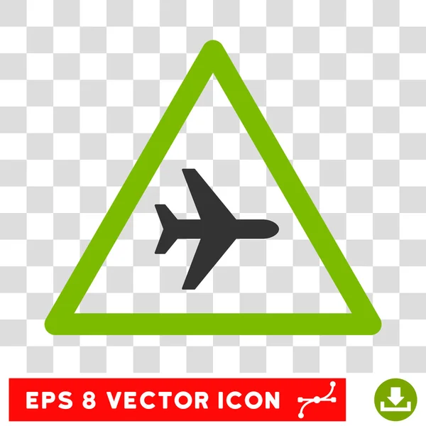 Flugzeug Gefahr eps Vektor Symbol — Stockvektor