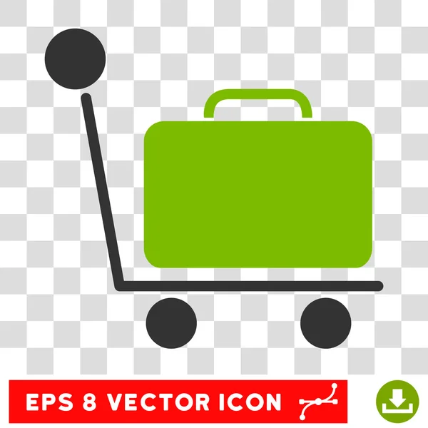 Gepäckwagen eps Vektorsymbol — Stockvektor
