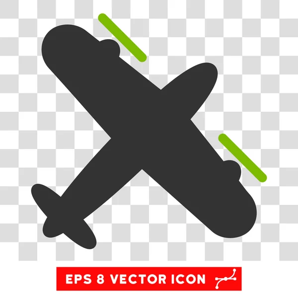 Propeller Flugzeug Eps Vektor-Symbol — Stockvektor