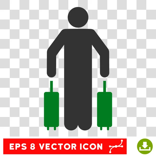 Bagagem de Passageiro Eps Vector Icon —  Vetores de Stock