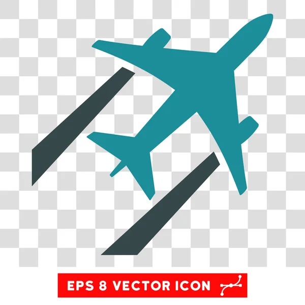 Воздушный реактивный след Эпс Вектор значок — стоковый вектор