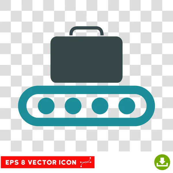 Transportador de Equipaje Eps Vector Icono — Archivo Imágenes Vectoriales
