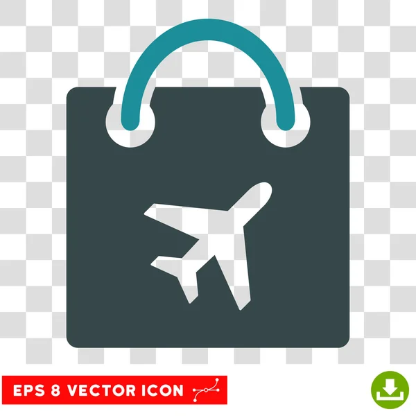 Duty Free Shopping Eps Vector Icon — Stock Vector