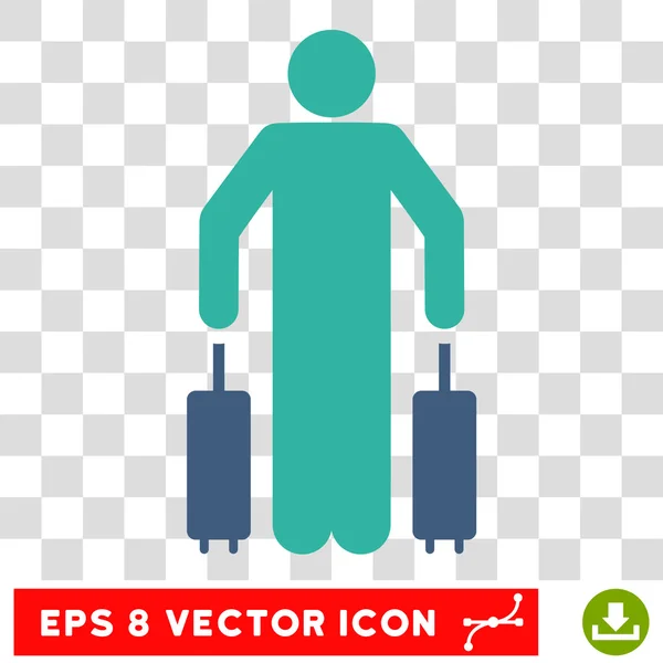 Векторная икона "Пассажирский багаж" — стоковый вектор